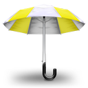 Umbrella Yellow Icon 128x128 png